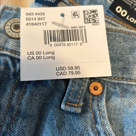 American Eagle Outfitters Light Blue Denim Jeans - Picture 3 of 3